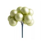   Gömb betűzős üveg pick szett 2,5 cm S/6 - Türkiz fényes