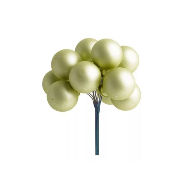 Gömb betűzős üveg pick szett 2,5 cm S/6 - Türkiz fényes