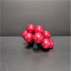 Gömb betűzős üveg pick szett 2,5 cm S/6 - Piros fényes