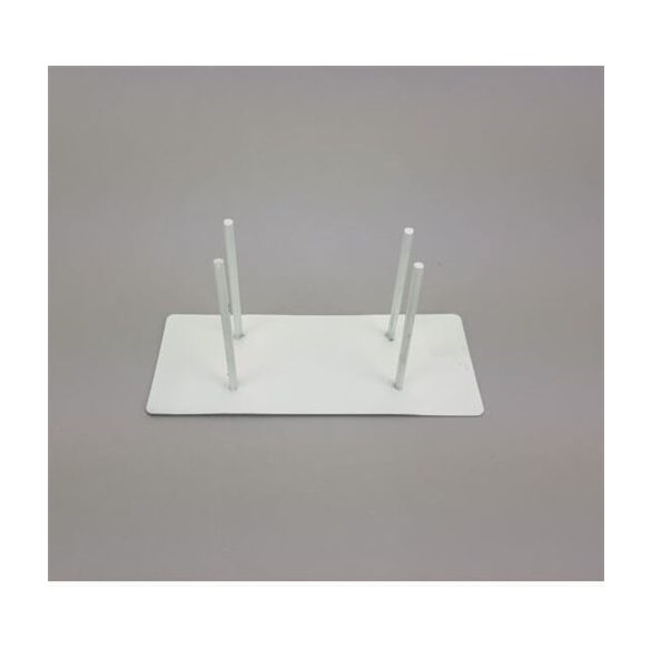 Fém talp kreatív dekorációkhoz 4-es 10x20x8cm - Fehér