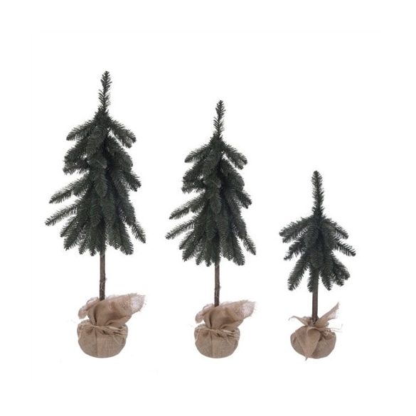 Fenyő zsákban műanyag 60 cm - Zöld S-es