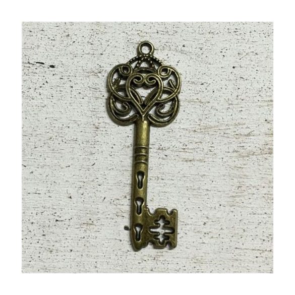 Kulcs antik kicsi 6x2 cm - Bronz 5db/csom.