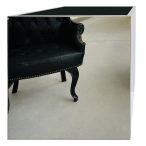 Fém kaspó kocka 36x36x36 cm - Ezüst