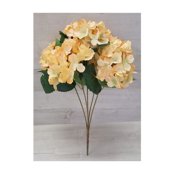 Hortenzia csokor 5 ág 45 cm - 4 színben