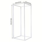 Fém állvány 60x24cm - Fehér
