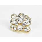 STRASSZOS GOMB 15X18MM 5DB/CSOMAG