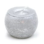 Gyertya golyó parafin 6cm - Ezüst S/12