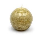 Gyertya golyó parafin 8cm - Arany S/4