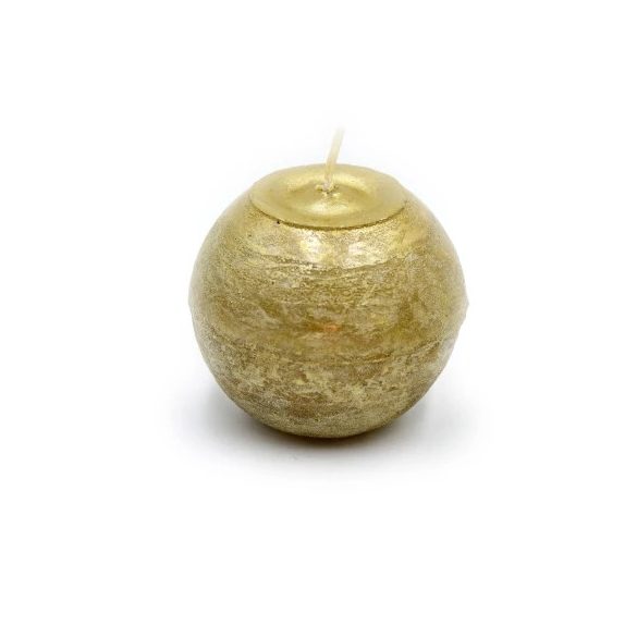 Gyertya golyó parafin 8cm - Arany S/4