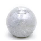 Gyertya golyó parafin 8cm - Ezüst S/4