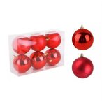 Műanyag gömb 7 cm - Piros
