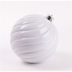Műanyag gömb 15cm bordás - Fehér