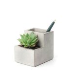 Kis méretű design beton kaspó és tolltartó