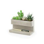 Nagy méretű design beton kaspó és tolltartó