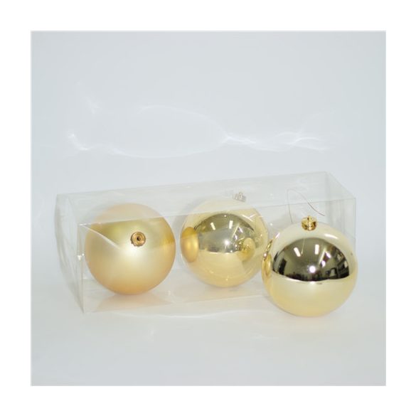 Műanyag gömb 15 cm - Arany S/3