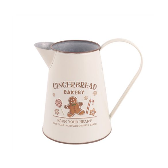 Bádog kiöntő kanna "Gingerbread" 19x16,5cm
