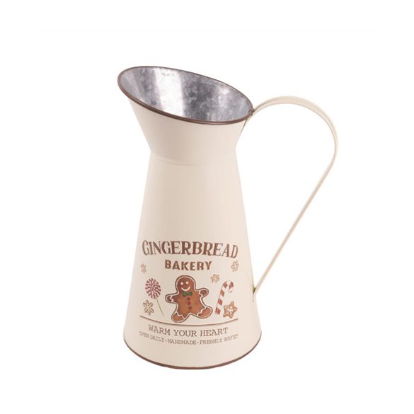 Bádog kancsó "Gingerbread" 20x25cm