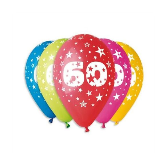 Gumi léggömb 30 cm 60-as számos - (60) 100 db/cs