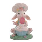 Nyúl cupcake sütivel 15cm poly