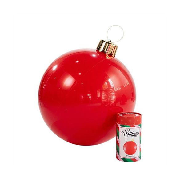 Karácsonyi gömb felfújható 76cm - Piros