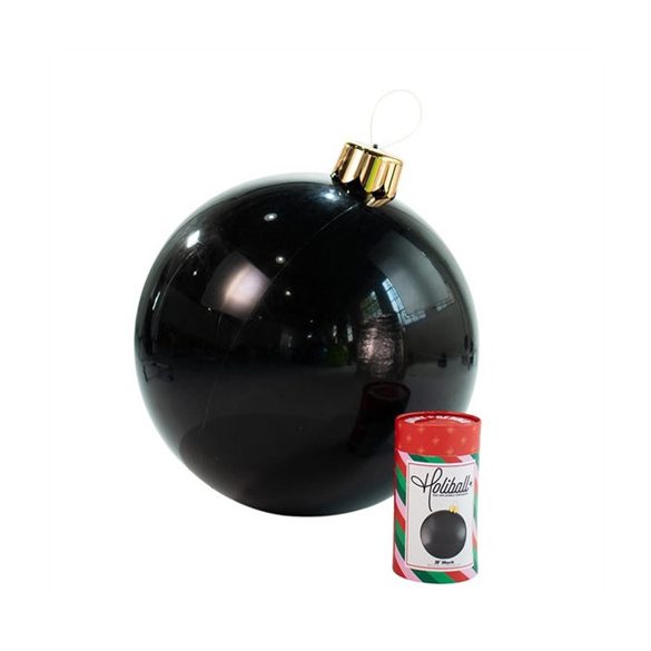 Karácsonyi gömb felfújható 76cm - Fekete