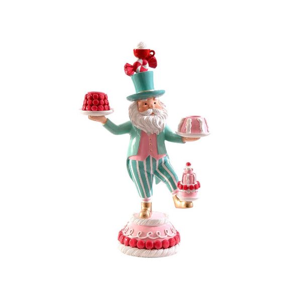 Mikulás süteményekkel 36cm poly