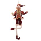 Manó Elf 76cm - Piros/arany