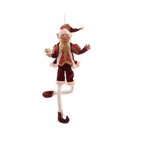 Manó Elf 76cm - Piros/arany