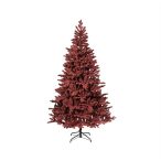   Fenyőfa 180cm flokkolt PE-PVC 1234ág (átmérő: 112cm) - Bordó