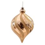 Gömb műanyag 23cm csavaros - Arany 