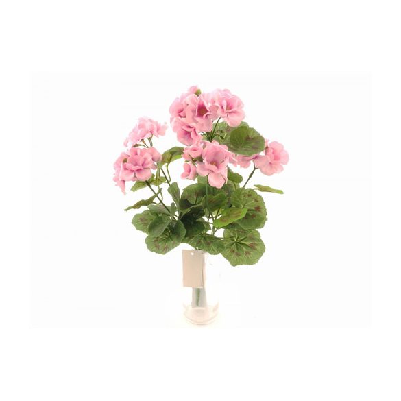 Muskátli csokor 37 cm - Rózsaszín