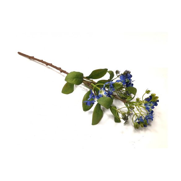 Virágos ág 54 cm - Kék