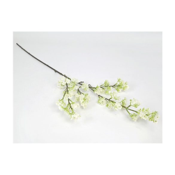 Virágos ág 84cm - Fehér