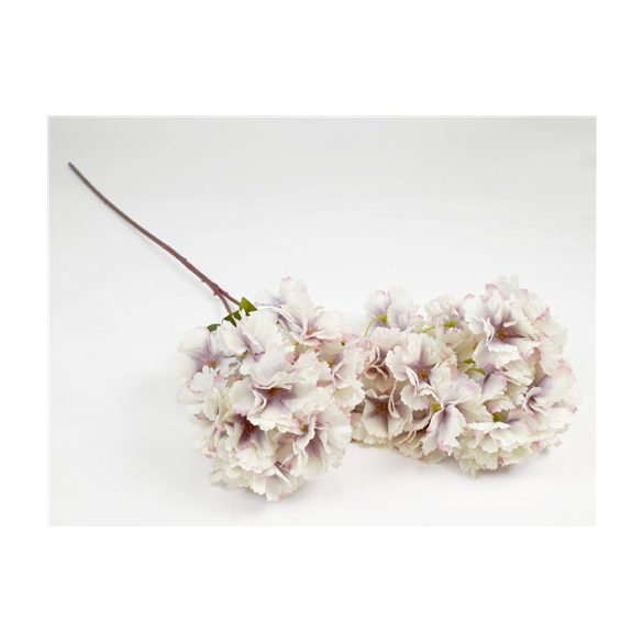 Cseresznyevirág ág 72 cm - Krém/Lila