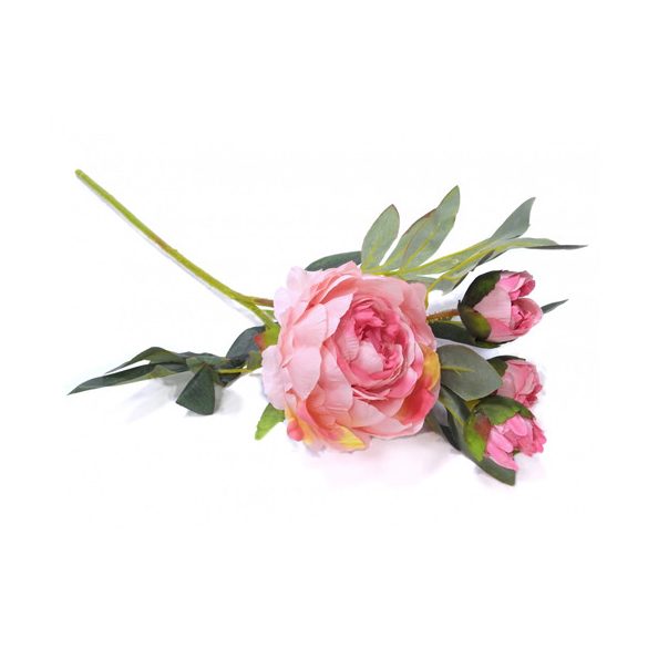 Bazsarózsa ág 65cm - Rózsaszín