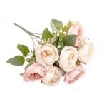 Rózsa csokor 38cm - Rózsaszín