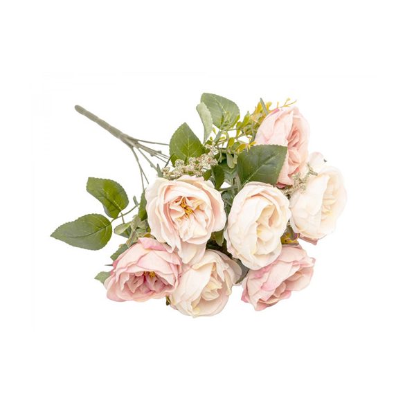 Rózsa csokor 38cm - Rózsaszín