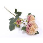 Rózsa ág 61cm - Rózsaszín-krém