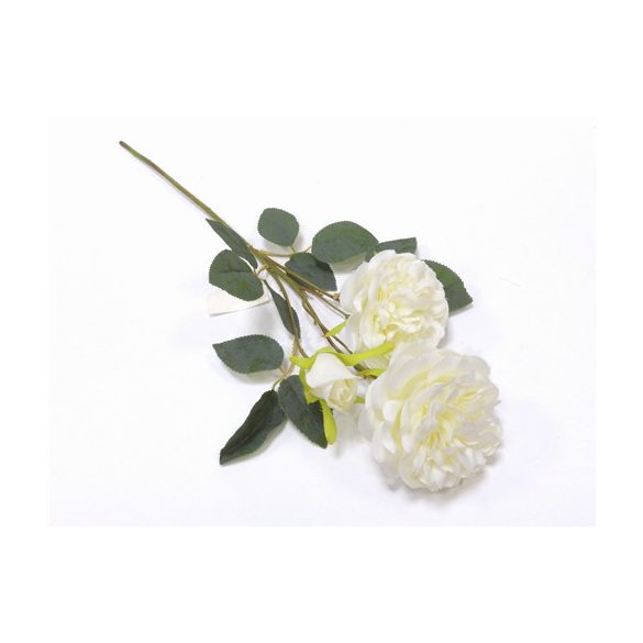 Rózsa ág 61cm - Fehér