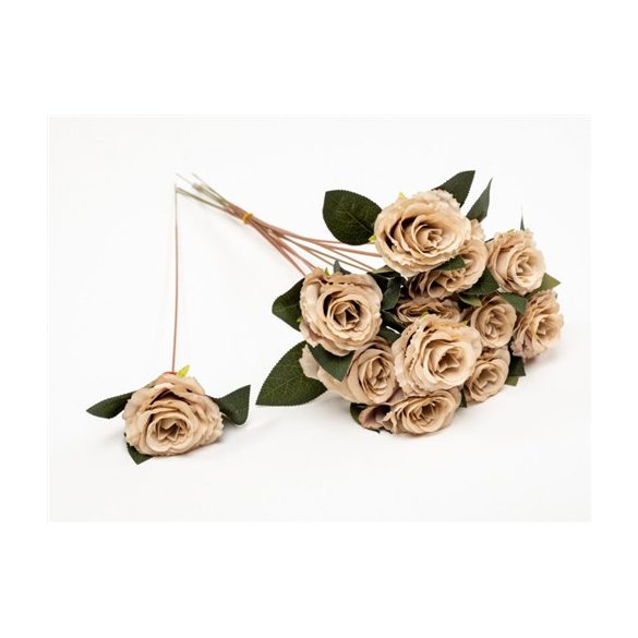 Rózsa ág 44cm - Barna/lila