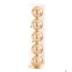 Gömb műanyag 10cm - Arany S/5