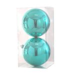 Gömb műanyag 20cm - Türkiz kék S/2