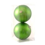 Gömb műanyag 20cm - Matt lime zöld S/2