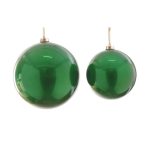 Gömb műanyag 20cm - Sötét zöld