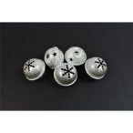 Csengő kerek 3,5cm - Ezüst S/25