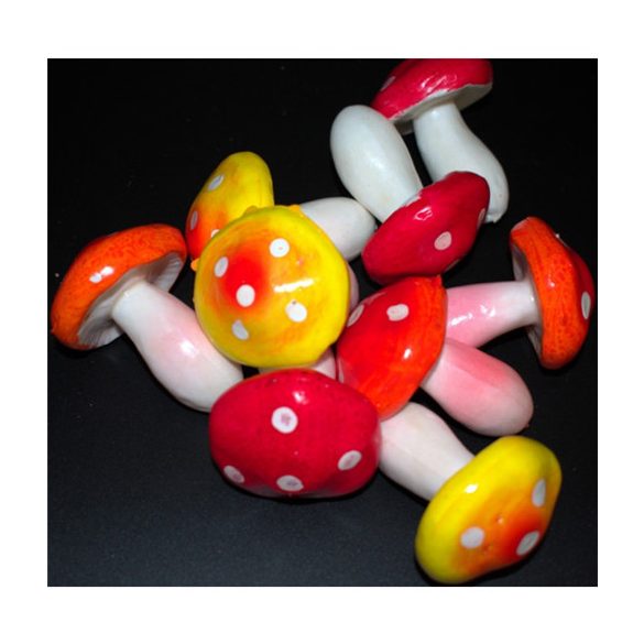 Betűző gomba vargánya 5cm - Vegyes szín S/9