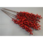 Bogyós ág 65cm 5ág - Piros