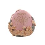  Húsvéti tojás "Happy Easter" poly 15,3cm - Rózsaszín