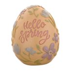   Húsvéti tojás "Happy Easter" poly 15,3cm - Sárga