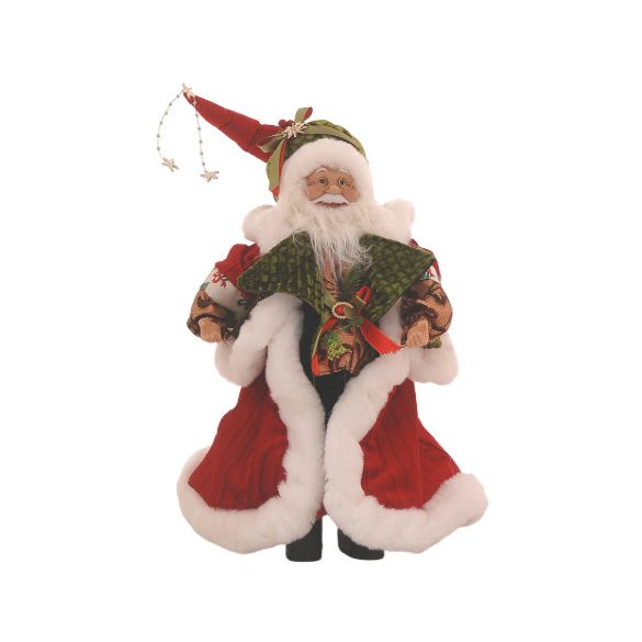 Mikulás 45,7cm - Piros/zöld